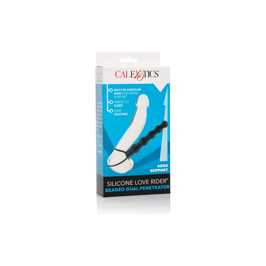 CALIFORNIA EXOTICS - DOPPIO PENETRATORE CON PERLINE NERO